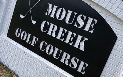 Golf Course Sign